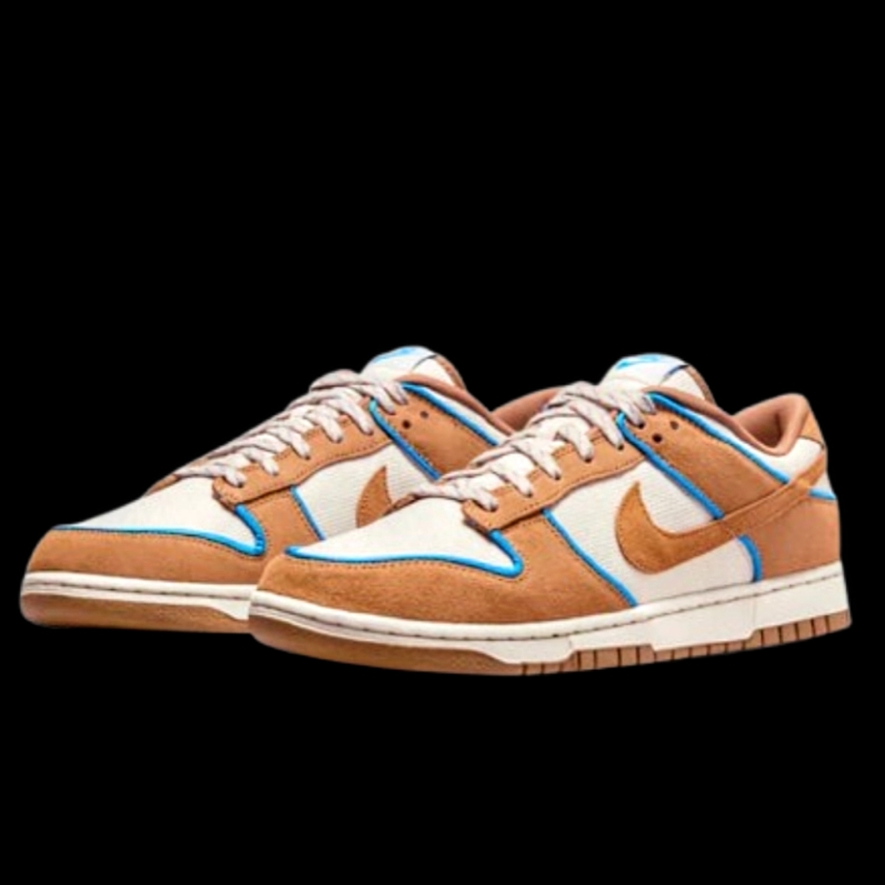 Nike Dunk Low Premium Womens Size 6.5/Mens 5 Orewood Brown Tan Photo Blue